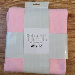 EMMA & MILA Pink Felt Fabric Cut